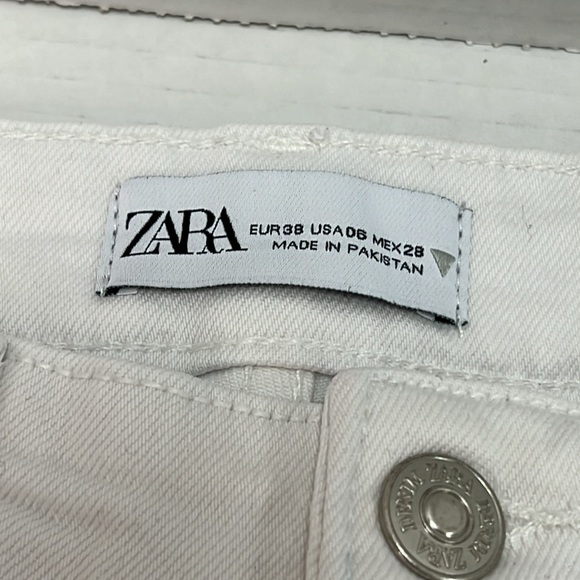 Zara White Bootcut Jeans Size 6 - Picture 4 of 11